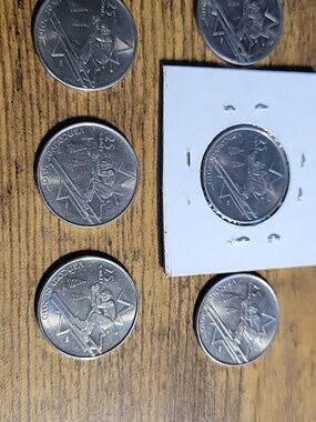 Six (6) 25 Cent 2010 Vancouver Olympics Commemorative Quarter Coins